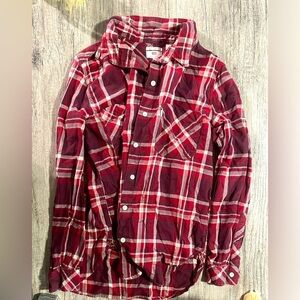 Levi’s Red and White Plaid Flannel Size Small
